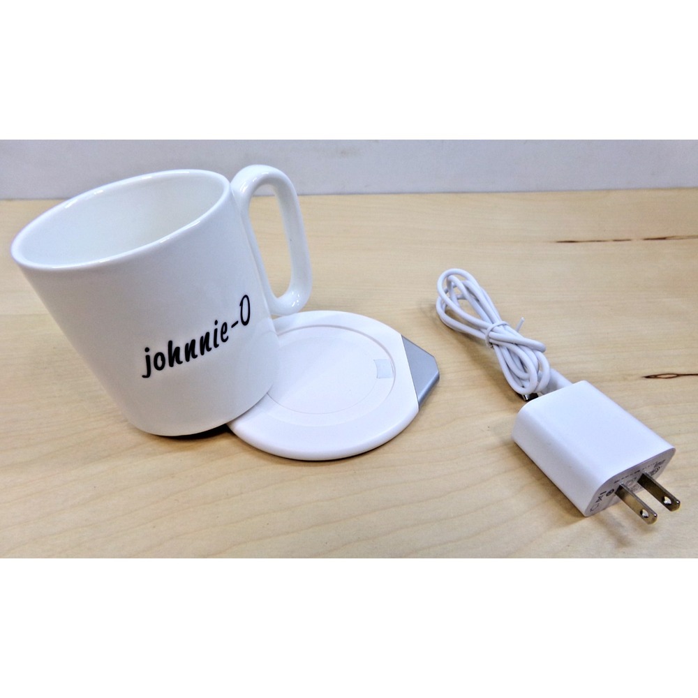 Johnnie‎ O Mug Charger with White Mug Type C Charger Apple Samsung Compatible